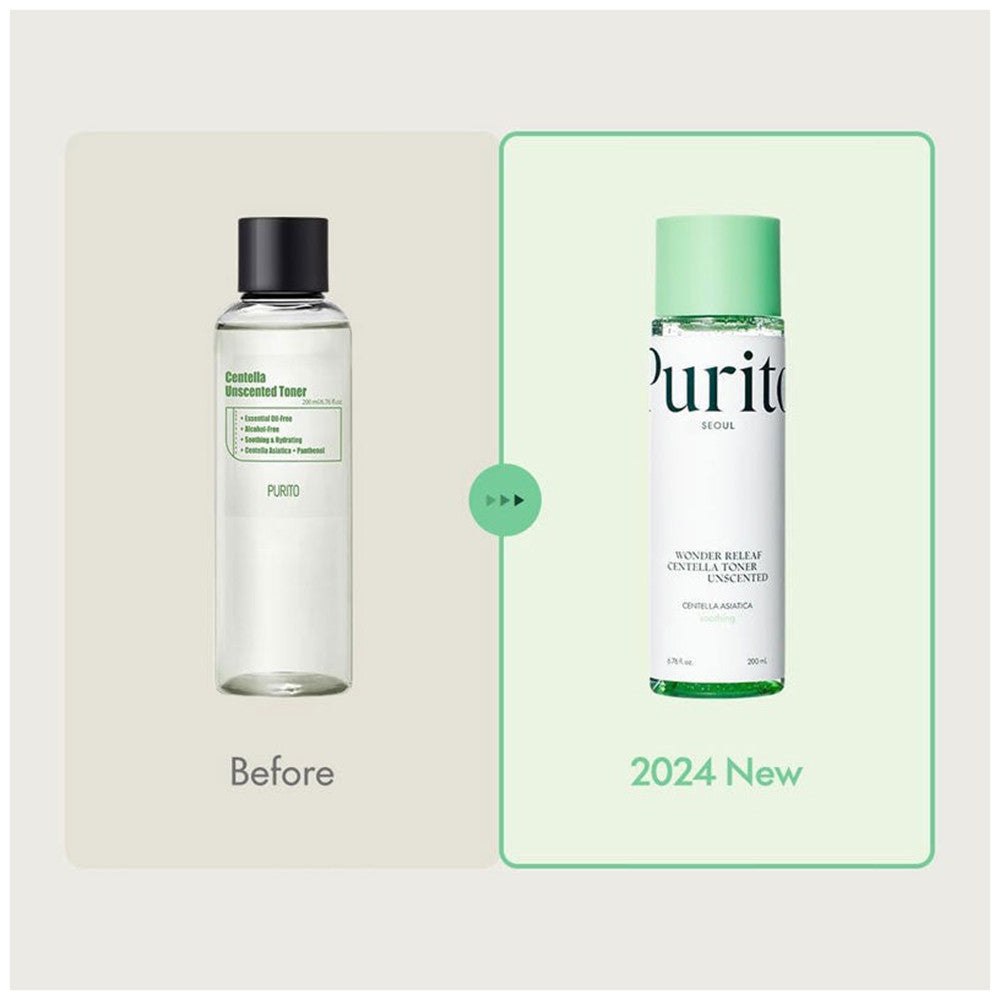 Purito Centella Unscented Toner Soothing and Hydrating for Skin 6.76Oz (200ml)
